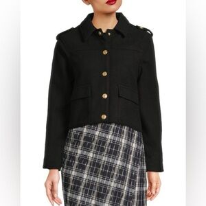 NWT Edit by Jason Wu Women’s Black Cropped Collared Jacket. Size 2.